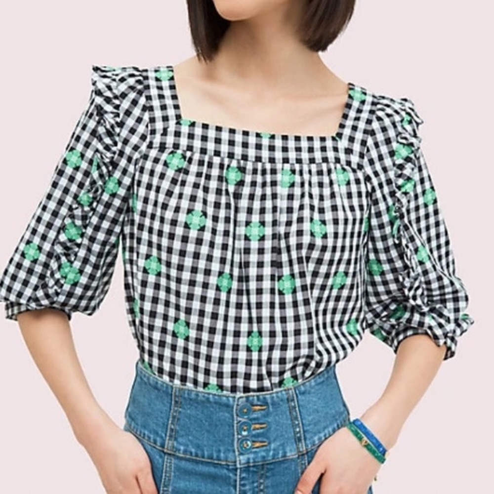 Kate Spade Gingham Blouse